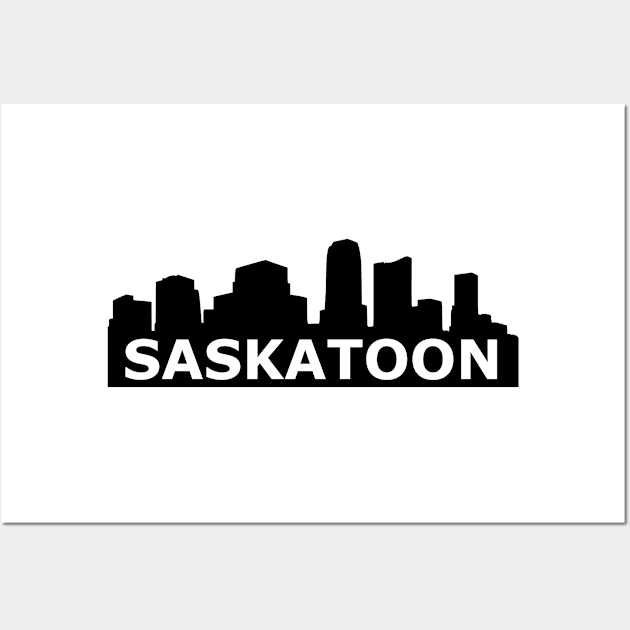 Saskatoon Skyline Wall Art by gulden